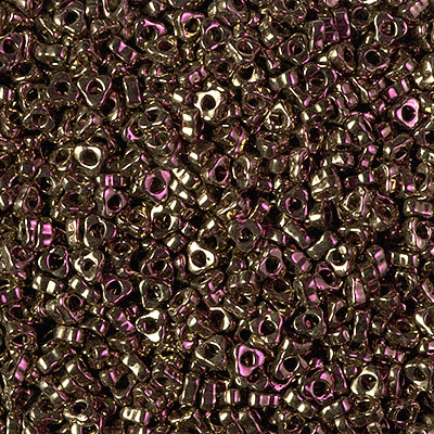 SPTR28-457:  Miyuki 2.8mm Triangle Spacer Bead Metallic Dark Bronze 