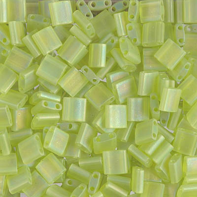 TL-143FR:  Matte Transparent Chartreuse AB Miyuki Tila 