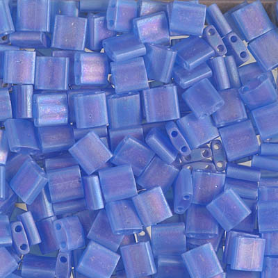 TL-150FR:  Matte Transparent Sapphire Blue AB Miyuki Tila 