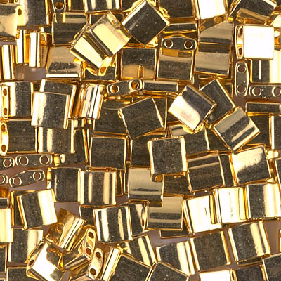 TL-191:  24kt Gold Plated Miyuki Tila Bead - TL-191*