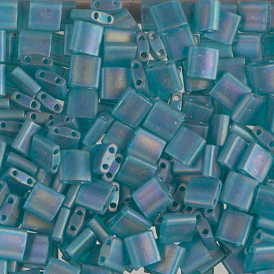 TL-2405FR:  Matte Transparent Teal AB Miyuki Tila 