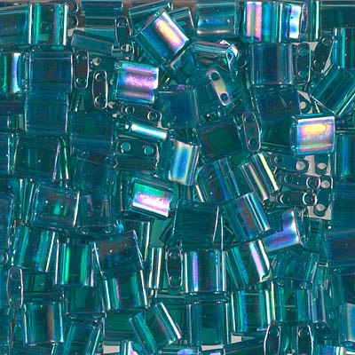 TL-2458:  Transparent Teal AB Miyuki Tila 