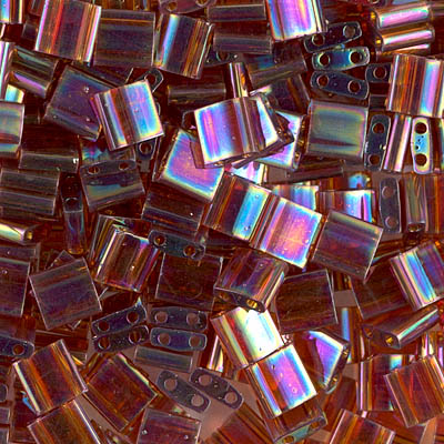 TL-257:  Transparent Topaz AB  Miyuki Tila Bead 