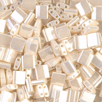 TL-592:  Antique Ivory Pearl Ceylon Miyuki Tila Bead 