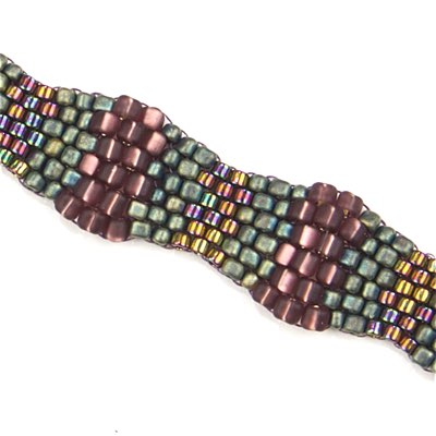 TR10-2008:  Miyuki 10/0 Triangle Matte Metallic Patina Iris - TR10-2008*