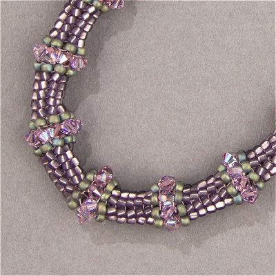 TR10-24F:  Miyuki 10/0 Triangle Matte Silverlined Amethyst - TR10-24F*