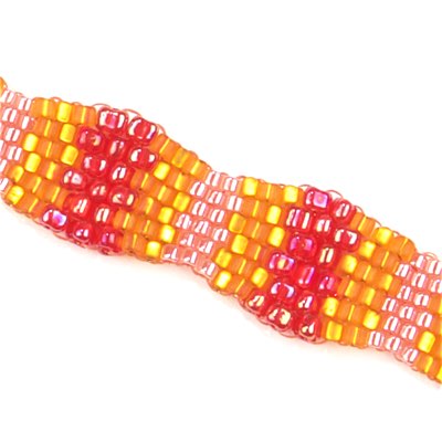 TR10-8F:  Miyuki 10/0 Triangle Matte Silverlined Orange - TR10-8F*
