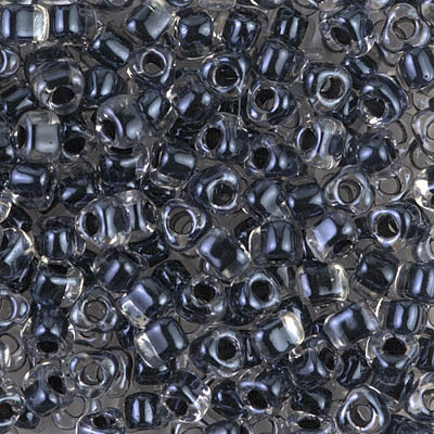 TR5-1106:  Miyuki 5/0 Triangle Black Lined Crystal 