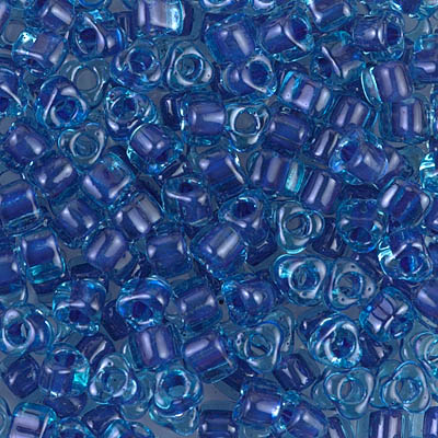 TR5-1828:  Miyuki 5/0 Triangle Blue Lined Aqua 