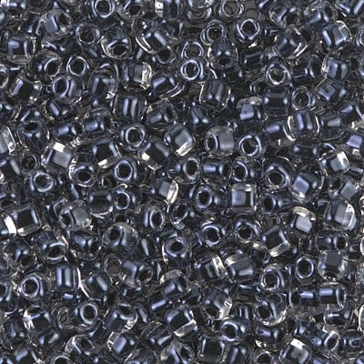 TR8-1106:  Miyuki 8/0 Triangle Black Lined Crystal - TR8-1106*