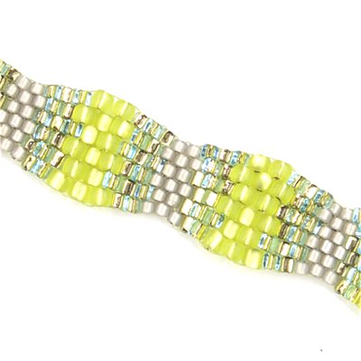 TR8-1801F:  Miyuki 8/0 Triangle Matte Silverlined Chartreuse - TR8-1801F*