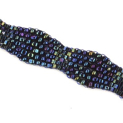TR8-452:  Miyuki 8/0 Triangle Metallic Dark Blue Iris - TR8-452*