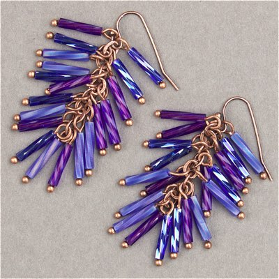TW2712-151FR:  Miyuki 2.7x12mm Twisted Bugle Bead Matte Tr Cobalt AB (was TW2712-177F) - TW2712-151FR*