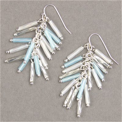 TW2712-1:  Miyuki 2.7x12mm Twisted Bugle Bead Silverlined Crystal - TW2712-1*