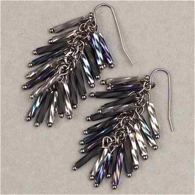 TW2712-455:  Miyuki 2.7x12mm Twisted Bugle Bead Metallic Variegated Blue Iris - TW2712-455*